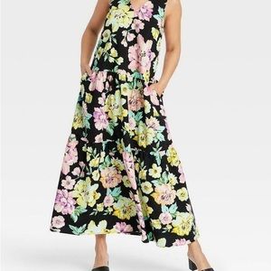 Who What Wear Garden Floral Maxi Dress